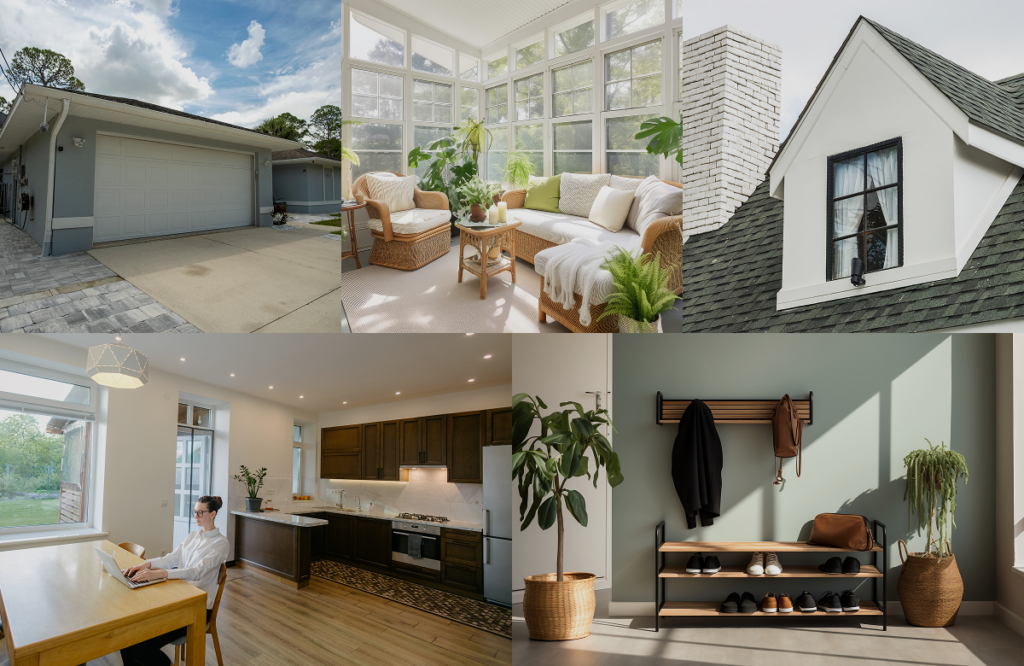 home addition ideas featuring dormer, mudroom & sunroom